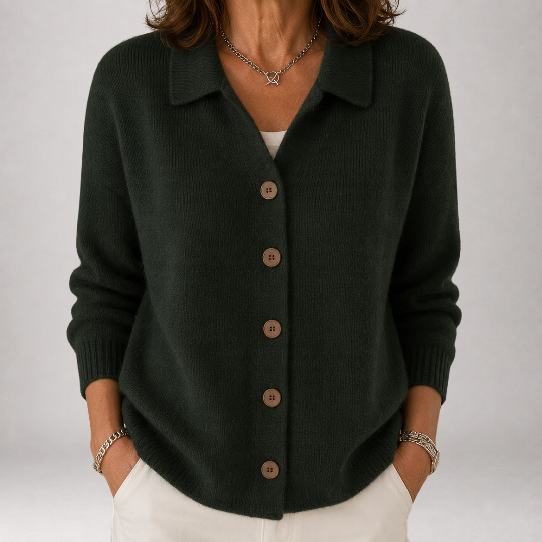 Wrenley | Strickjacke mit Polokragen