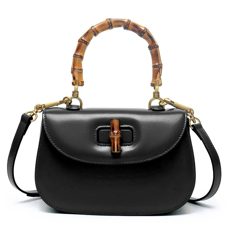 The Astor | Henkeltasche mit Bambusgriff