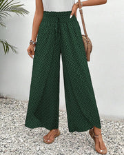 Stella | Lisette Hose mit weitem Bein und geometrischem Druck