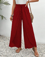 Stella | Lisette Hose mit weitem Bein und geometrischem Druck