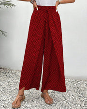 Stella | Lisette Hose mit weitem Bein und geometrischem Druck
