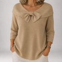 Greer | Off-Shoulder-Pullover mit Schleife