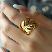Monstera | Ring mit Blattmotiv