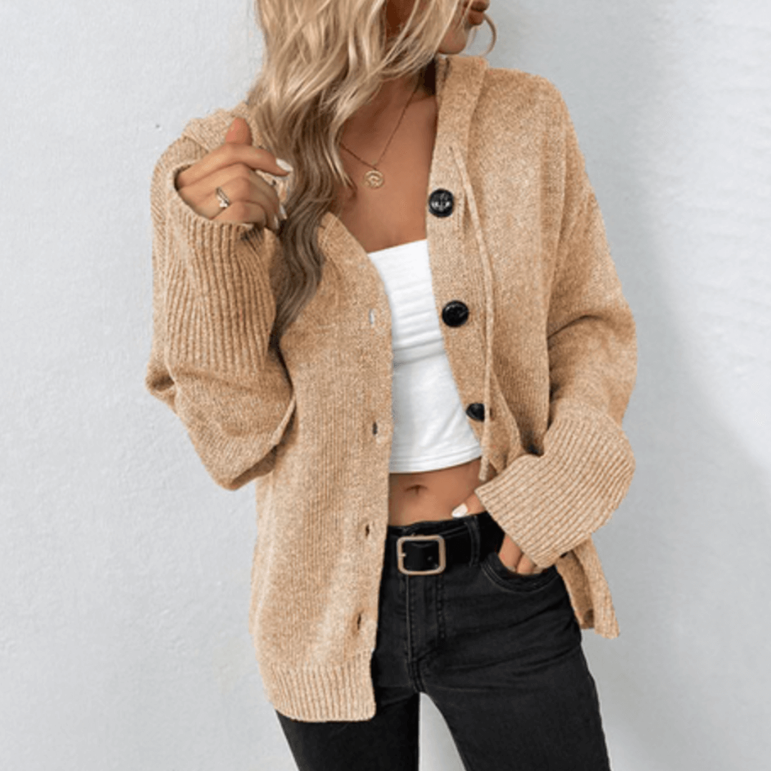 Brittan | Strickcardigan mit Knöpfe