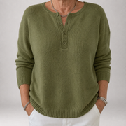 Faylinn | Henley-Strickpullover mit Knöpfen