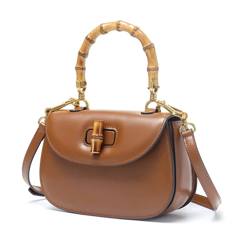 The Astor | Henkeltasche mit Bambusgriff