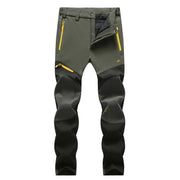 LÄRCHE Stretch-Winterhose Damen, oliv mit schwarzen Einsätzen