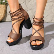 Celeste | Riemchensandalen mit Blockabsatz