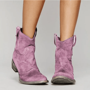 Charlotte | Orthopädische Stiefeletten aus Velours