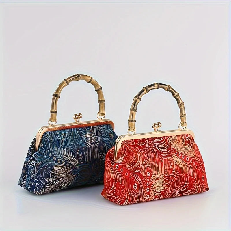 Zaria | Handtasche mit Bambusgriff