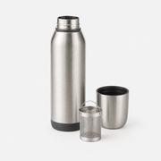 Isolierflasche 500 ml aus Edelstahl mit Trinkbecher und Teefilter