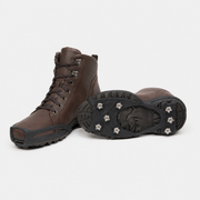 Schuhspikes mit 8 Edelstahl-Zähnen an Wanderschuhen