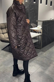 Kendall | Eleganter, figurschmeichelnder Wintermantel – Warm ohne aufzutragen, mit Leopard-Futter