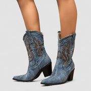 Selena | Orthopädische Stiefeletten in Denim-Optik