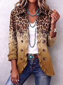 Marlowe | Blazer-Jacke mit Leoparden-Verlauf